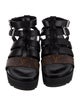 Louis Vuitton LV Monogram Leather Gladiator Sandals