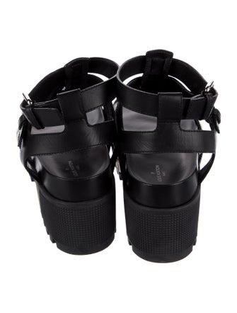 Louis Vuitton LV Monogram Leather Gladiator Sandals