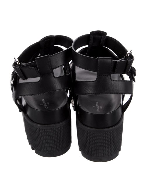 Louis Vuitton LV Monogram Leather Gladiator Sandals
