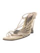 Louis Vuitton Snakeskin Slingback Sandals