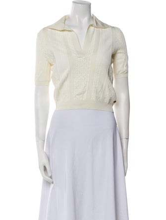 Louis Vuitton 2018 V-Neck Crop Top