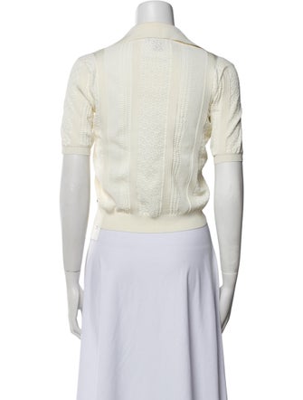 Louis Vuitton 2018 V-Neck Crop Top