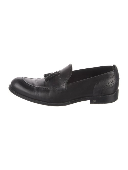 Louis Vuitton Leather Tassel Accents Dress Loafers