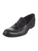 Louis Vuitton Leather Tassel Accents Dress Loafers
