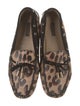 Louis Vuitton Leather Animal Print Loafers