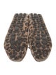 Louis Vuitton Leather Animal Print Loafers