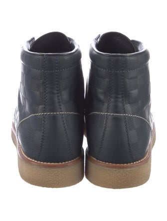 Louis Vuitton Leather Lace-Up Boots