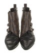 Louis Vuitton LV Monogram Leather Combat Boots