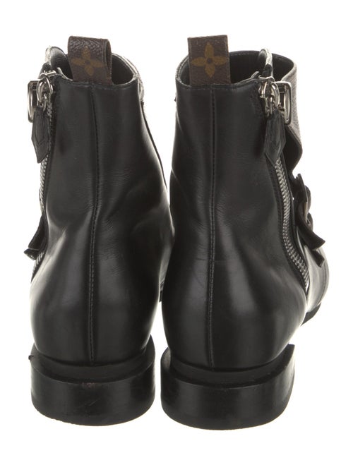 Louis Vuitton LV Monogram Leather Combat Boots