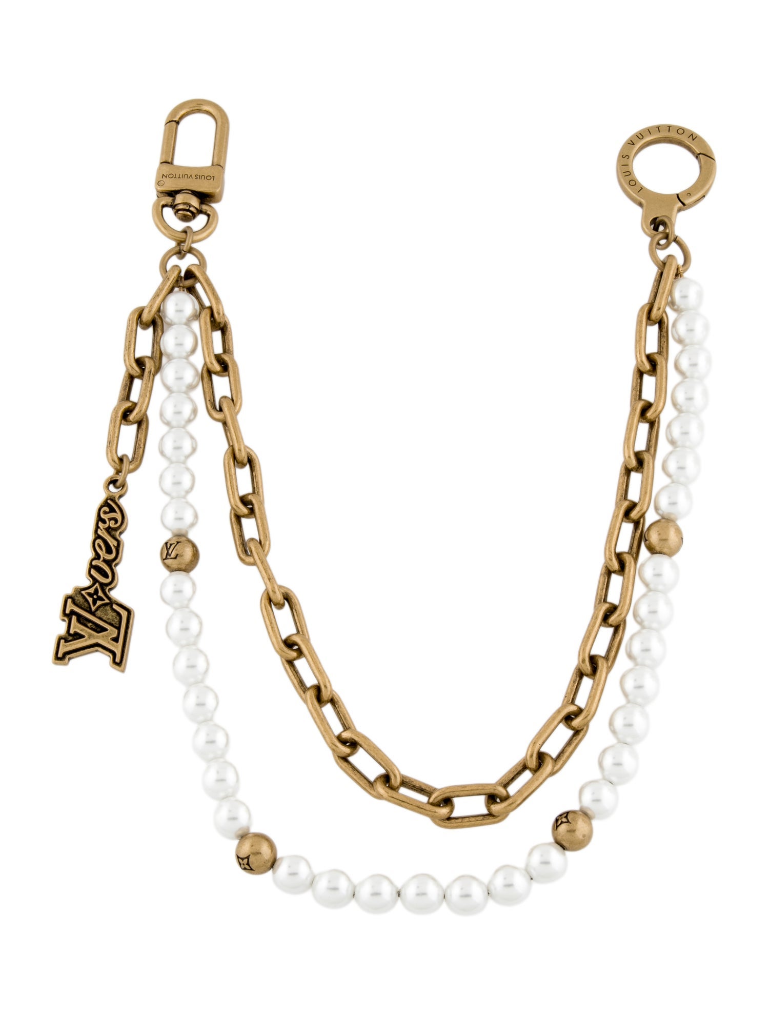 Louis Vuitton Pearl Chain Bag Charm