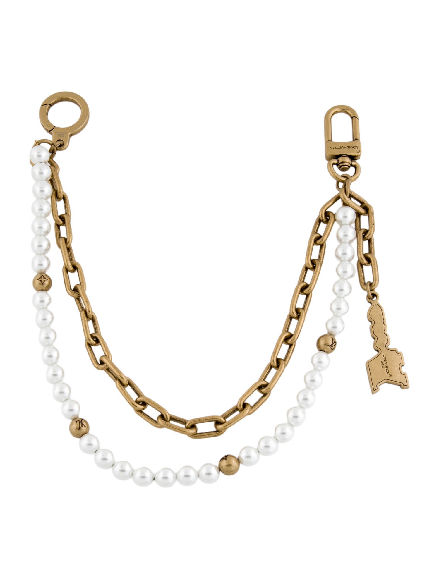 Louis Vuitton Pearl Chain Bag Charm