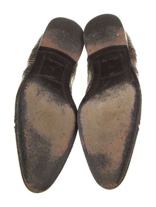 Louis Vuitton Snakeskin Animal Print Oxfords