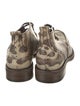 Louis Vuitton Lizard Animal Print Lace-Up Boots