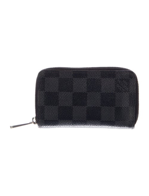 Louis Vuitton 2018 Damier Graphite Pattern Zippy Coin Purse