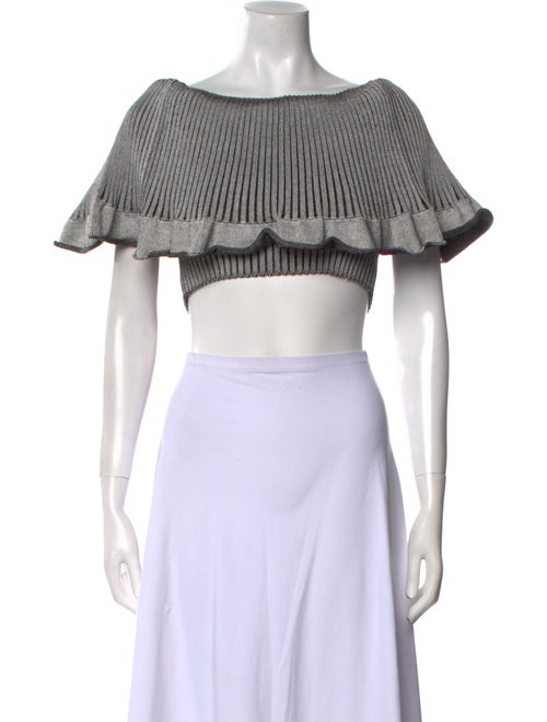 Louis Vuitton 2022 Off-The-Shoulder Crop Top