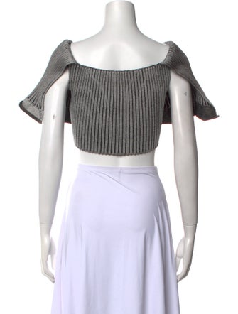 Louis Vuitton 2022 Off-The-Shoulder Crop Top