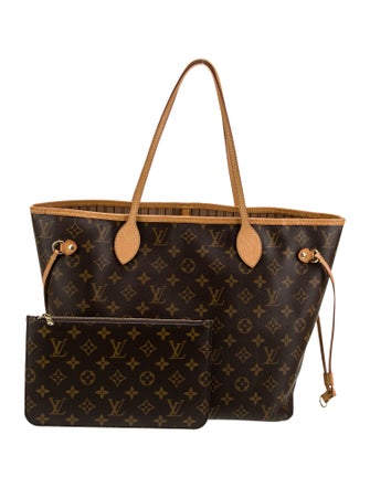 Louis Vuitton LV Monogram Neverfull w/Pouch MM
