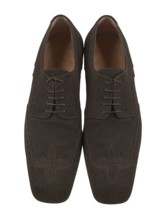 Louis Vuitton Suede Tassel Accents Dress Loafers