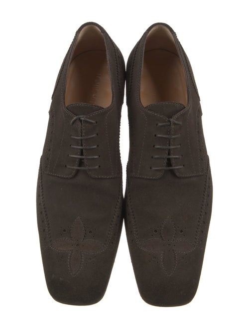 Louis Vuitton Suede Tassel Accents Dress Loafers