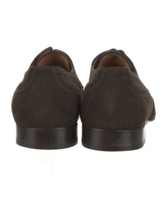 Louis Vuitton Suede Tassel Accents Dress Loafers