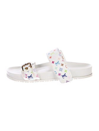 Louis Vuitton Leather Printed Slides