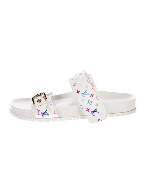 Louis Vuitton Leather Printed Slides