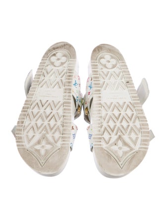 Louis Vuitton Leather Printed Slides