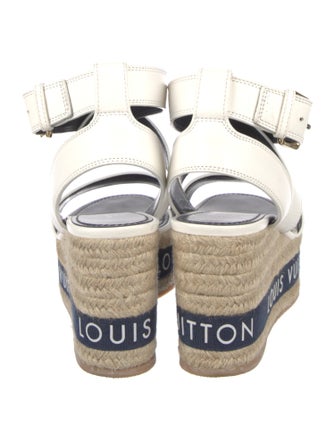 Louis Vuitton Leather Printed Espadrilles