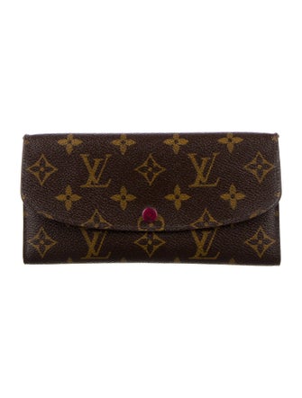 Louis Vuitton LV Monogram Coated Canvas Emilie Wallet