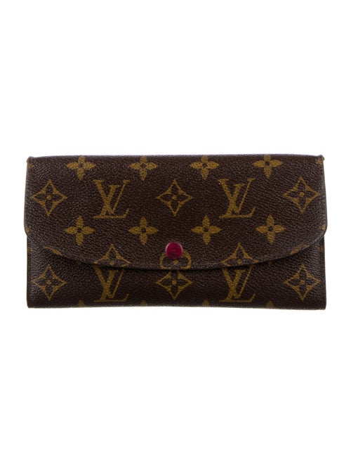 Louis Vuitton LV Monogram Coated Canvas Emilie Wallet