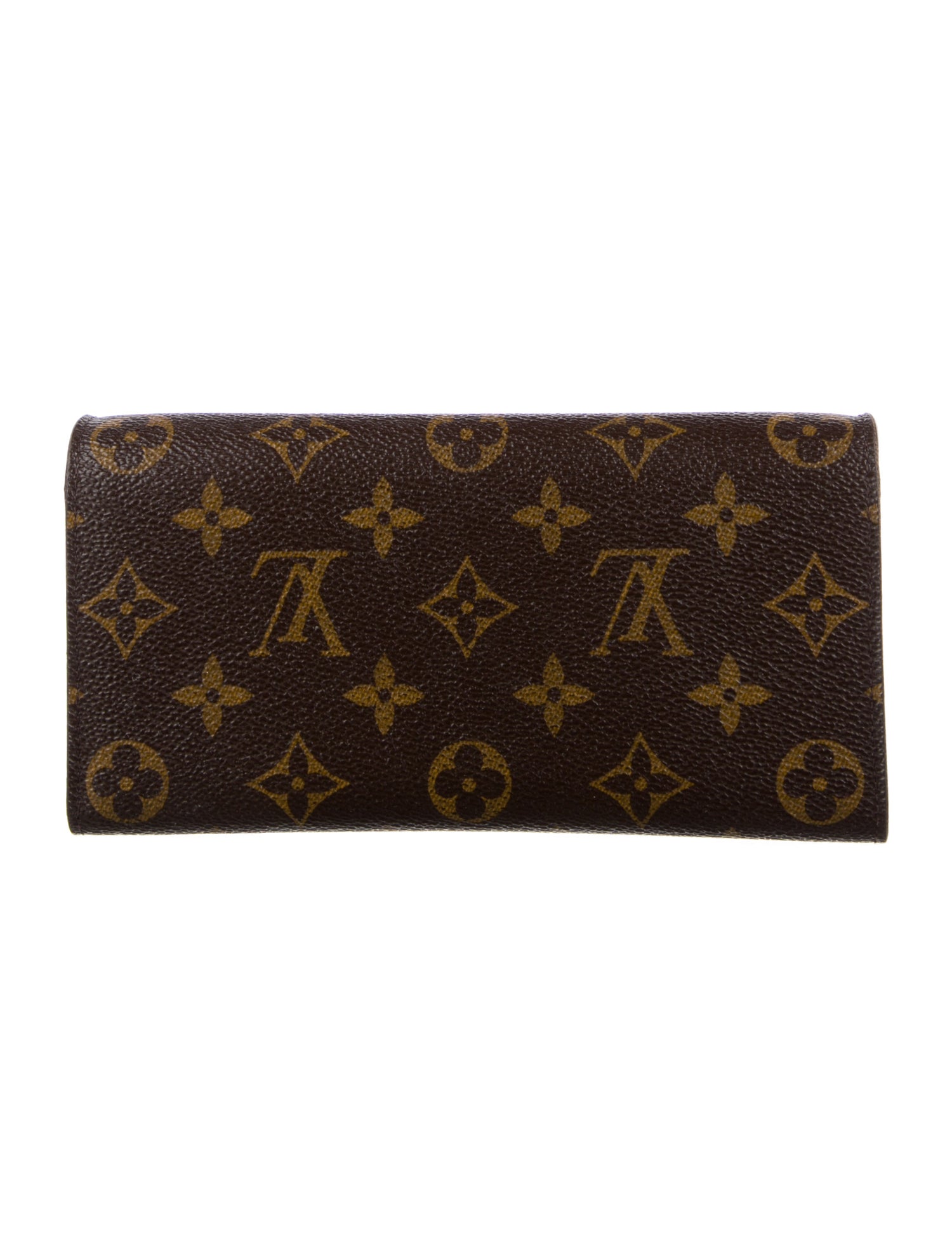 Louis Vuitton LV Monogram Coated Canvas Emilie Wallet