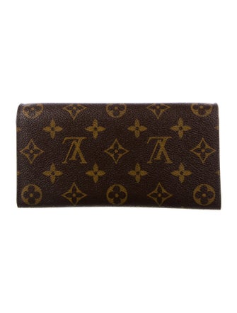 Louis Vuitton LV Monogram Coated Canvas Emilie Wallet