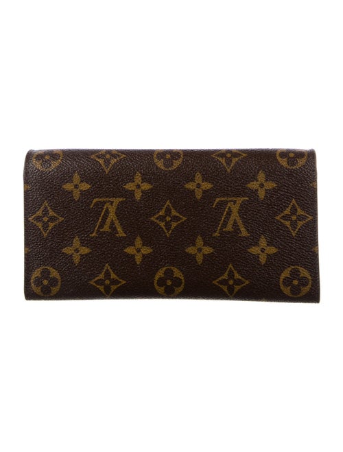 Louis Vuitton LV Monogram Coated Canvas Emilie Wallet