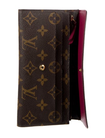 Louis Vuitton LV Monogram Coated Canvas Emilie Wallet
