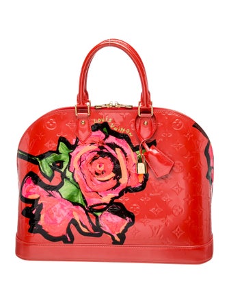 Louis Vuitton Monogram Vernis Stephen Sprouse Roses Alma GM