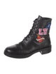Louis Vuitton LV Monogram Leather Combat Boots