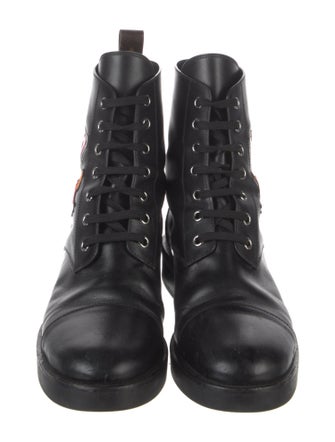 Louis Vuitton LV Monogram Leather Combat Boots