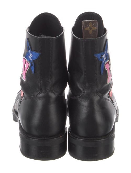 Louis Vuitton LV Monogram Leather Combat Boots