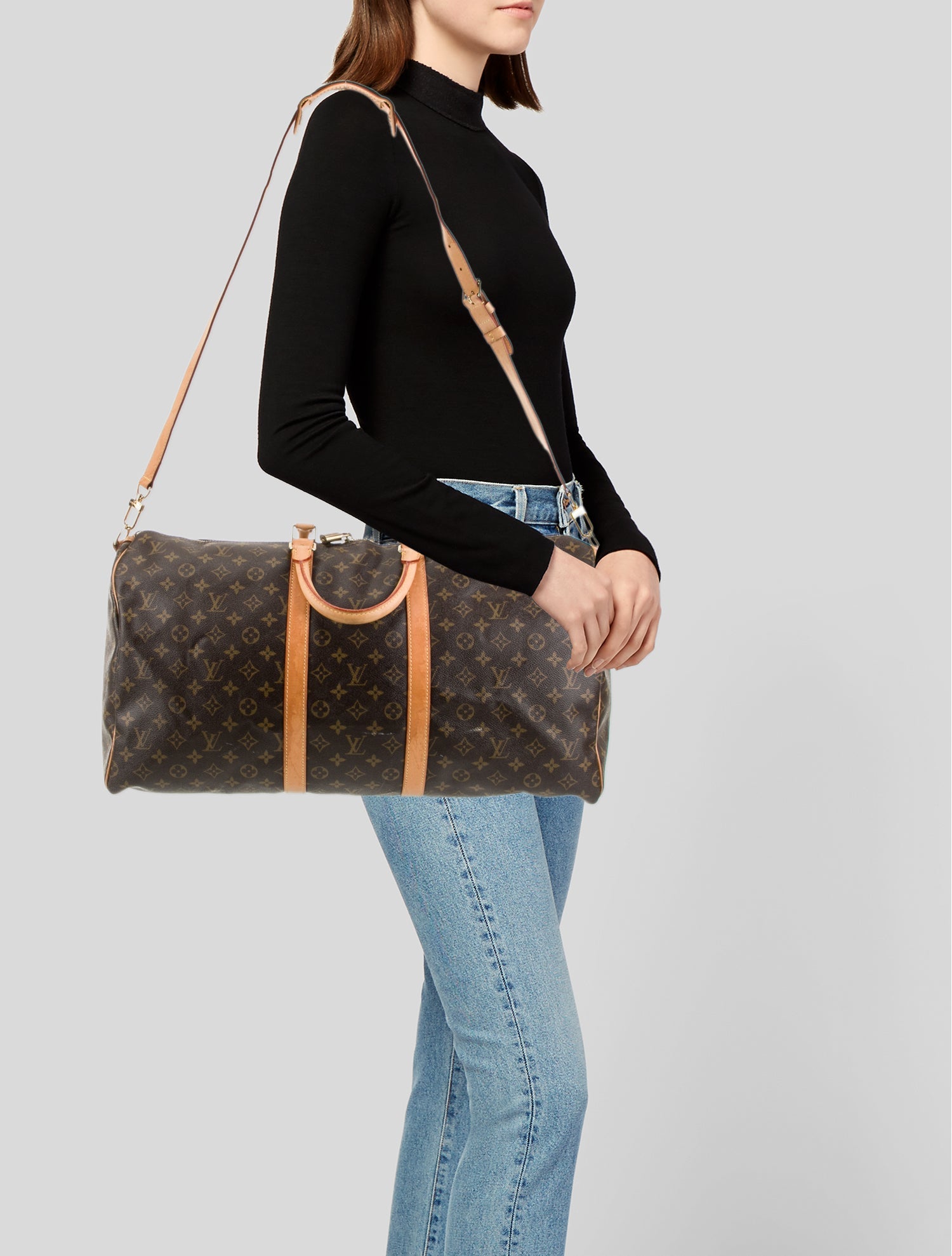 Louis Vuitton LV Monogram Keepall Bandouliere 55