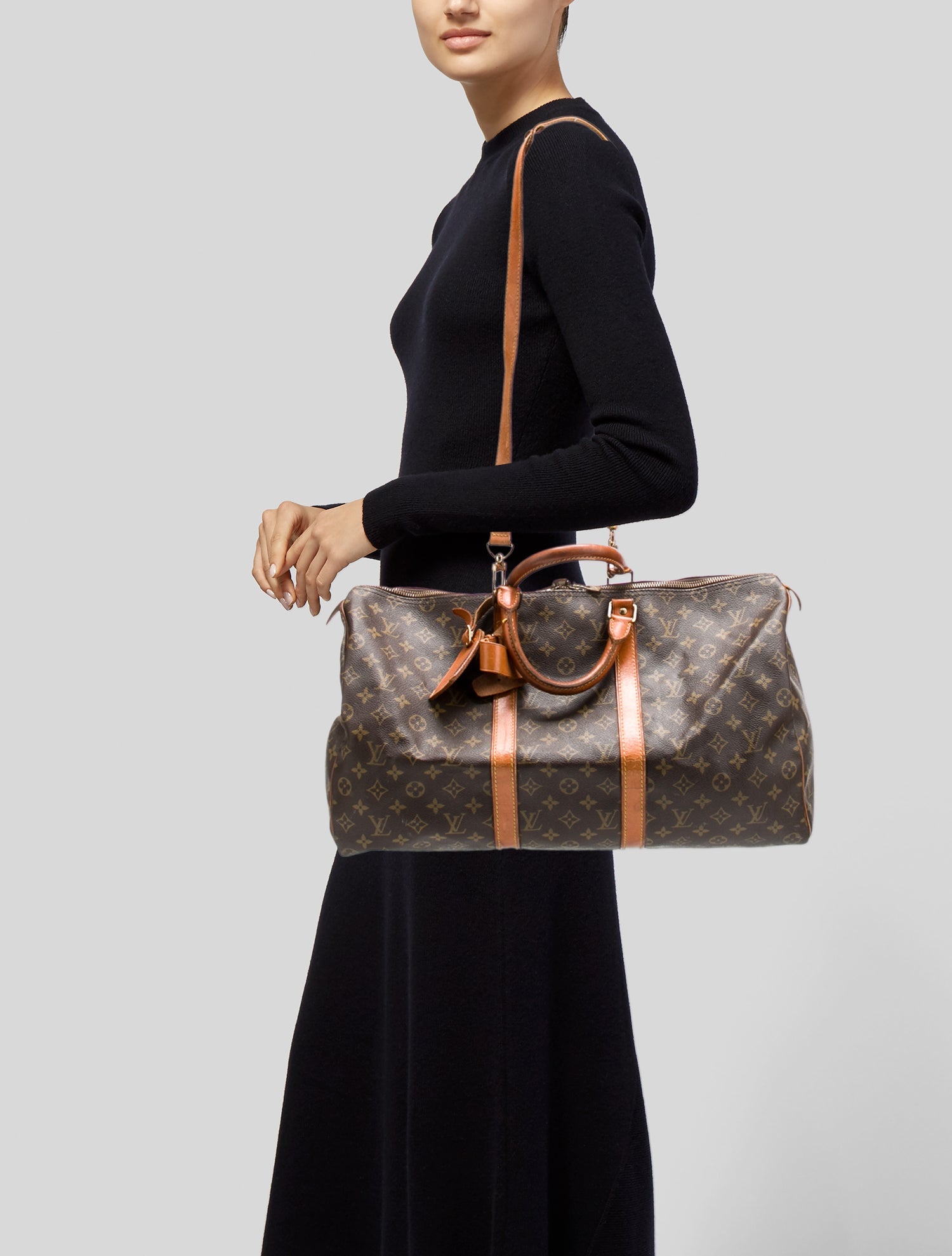 Louis Vuitton LV Monogram Keepall Bandouliere 50 Vintage