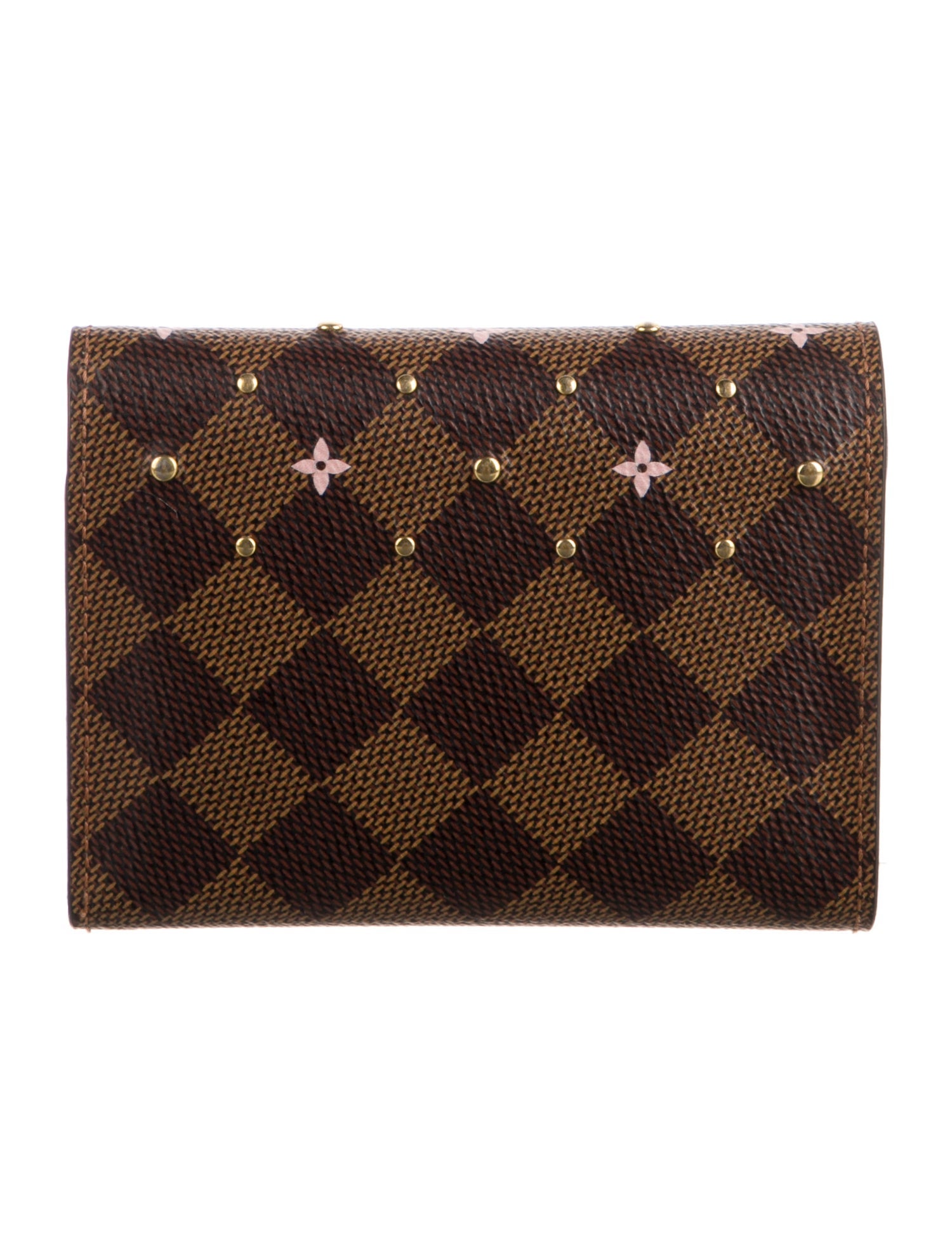 Louis Vuitton Damier Ebene Pattern Coated Canvas Victorine Wallet