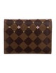 Louis Vuitton Damier Ebene Pattern Coated Canvas Victorine Wallet