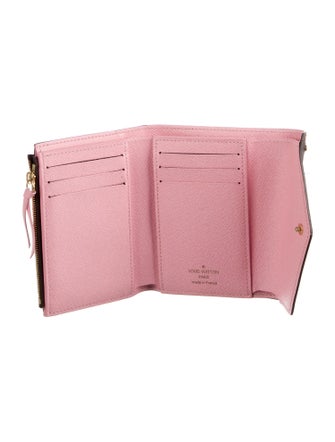 Louis Vuitton Damier Ebene Pattern Coated Canvas Victorine Wallet