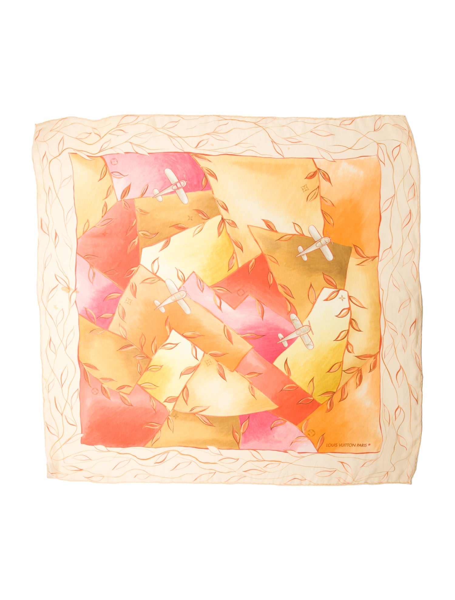 Louis Vuitton Airplane Silk Scarf