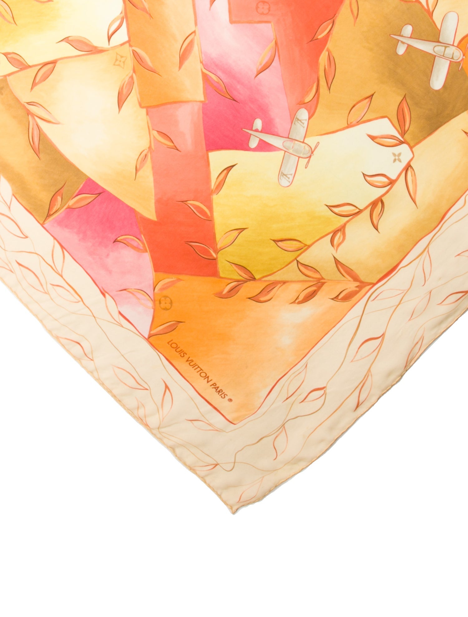 Louis Vuitton Airplane Silk Scarf