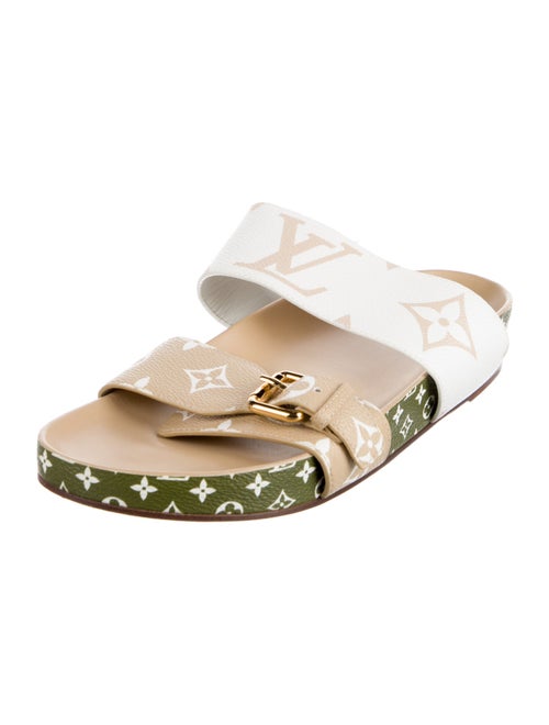 Louis Vuitton Monogram Mini Lin Pattern Slides
