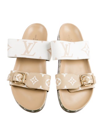 Louis Vuitton Monogram Mini Lin Pattern Slides