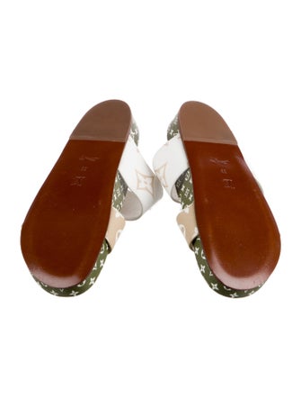Louis Vuitton Monogram Mini Lin Pattern Slides