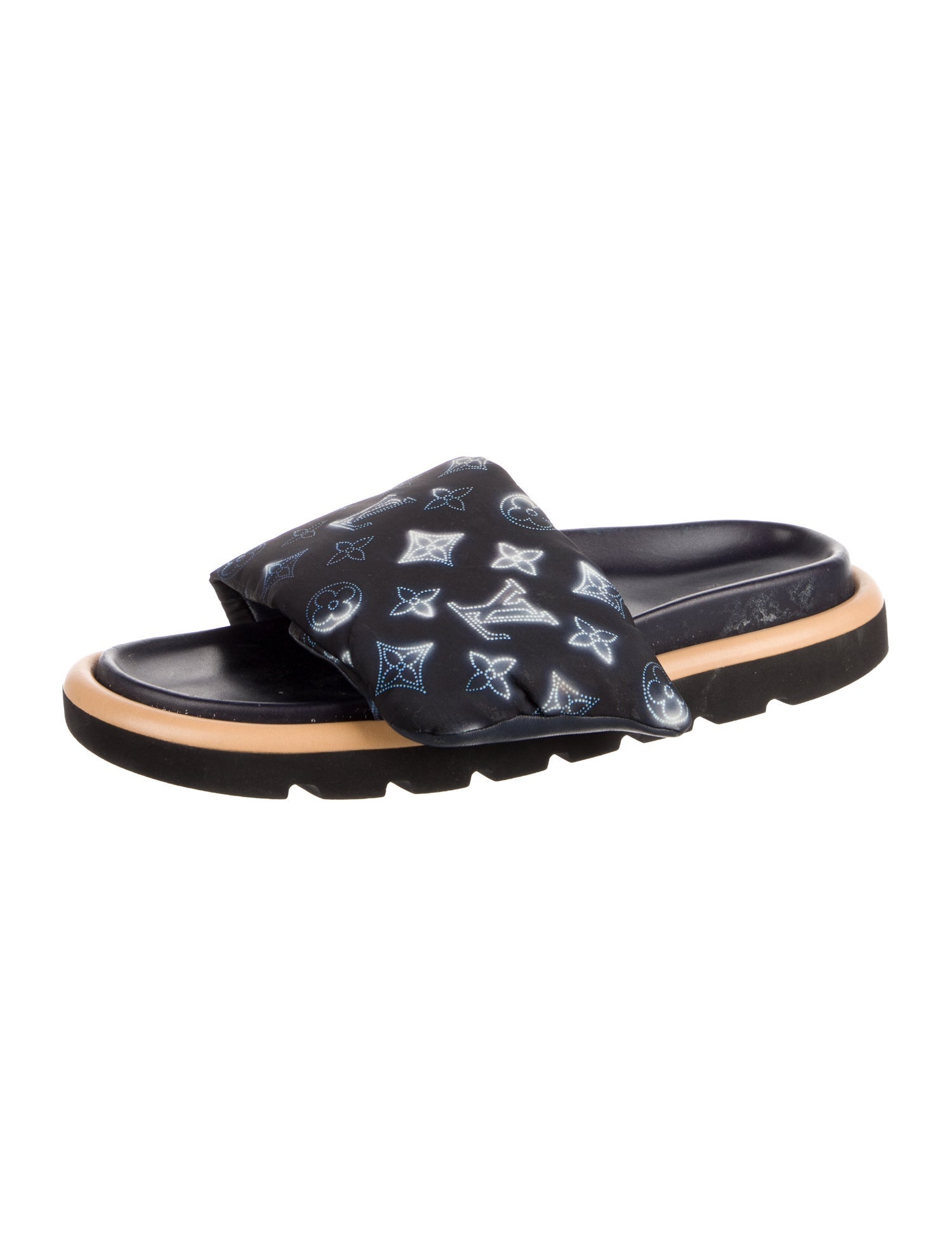 Louis Vuitton LV Monogram Rubber Slides