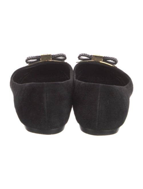 Louis Vuitton Suede Bow Accents Flats